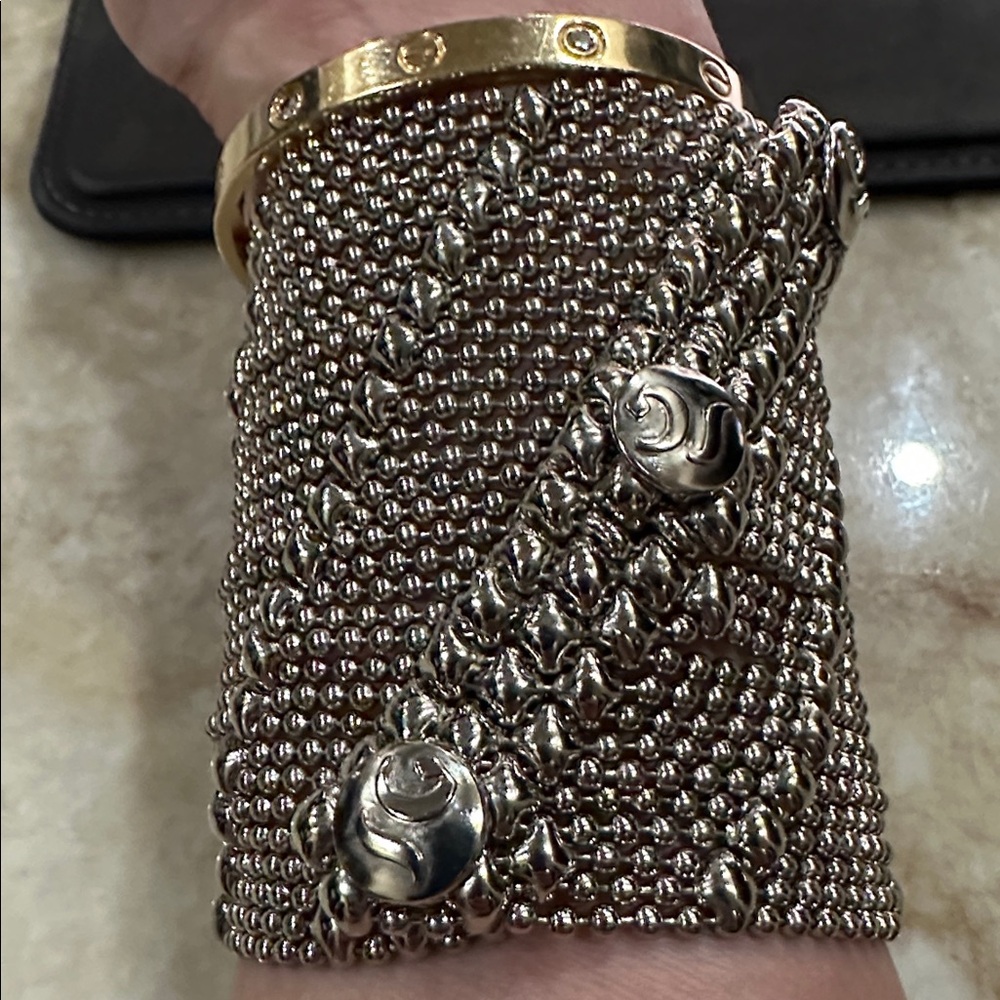 SG Liquid Metal TB27-N Chrome Finish Bracelet by Sergio Gutierrez - Picture 3 of 7